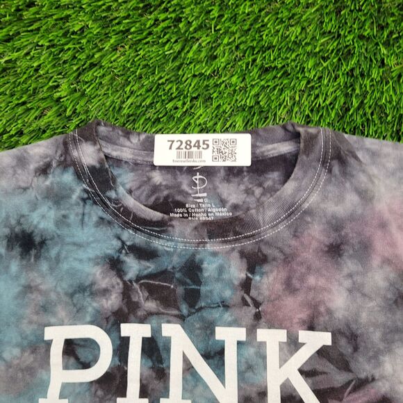 Rainbow Prism Cropped Shirt Womens Large 21x20 Gray - Picture 8 of 11